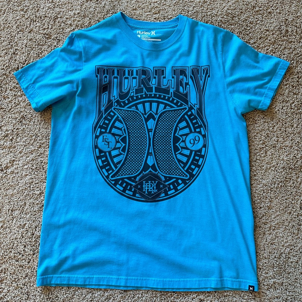 Men’s Hurley Tee, Blue, Large